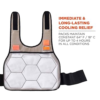 Amazon.com: Cooling Vest with 2 Ice Packs, Instant Cooling